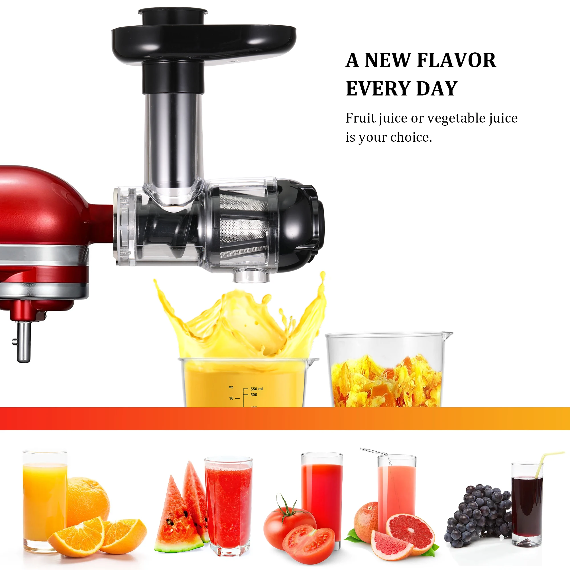 Juicer Attachment Accessories Rustproof Spare Parts Washable Fruit Vegetable Food Kitchen Tools for Stand Mixer