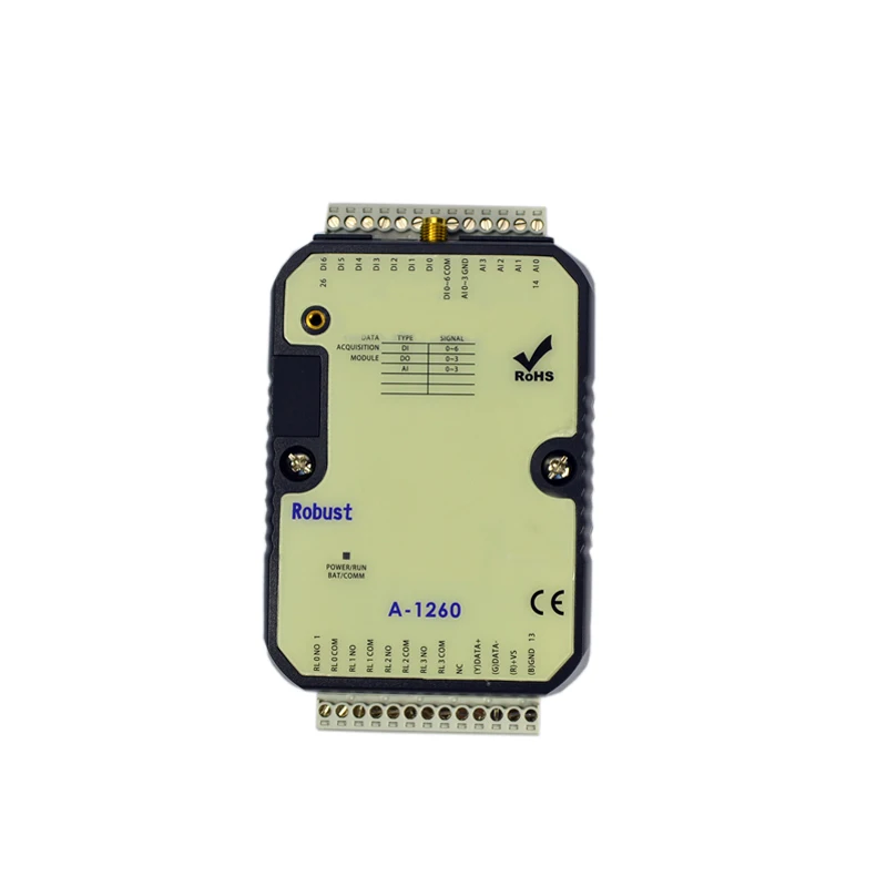 7DI, 4AI(0~10V), 4DO Wi-Fi Remote I/O Module(A-1260)