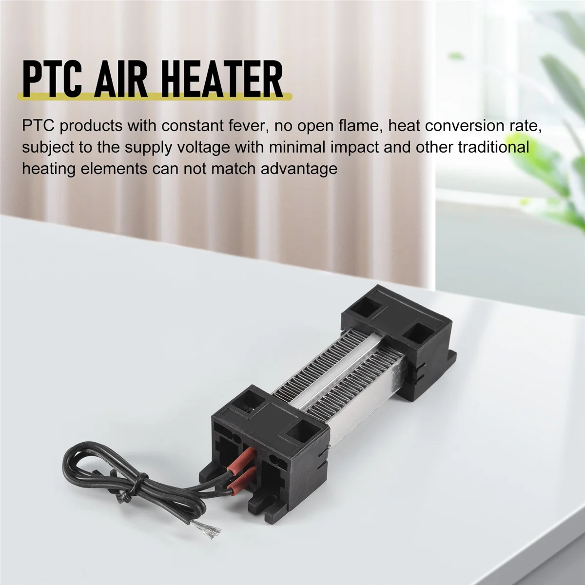 Calentador de aire de cerámica PTC aislado, 100W, 220V, elementos calefactores PTC, calentador eléctrico