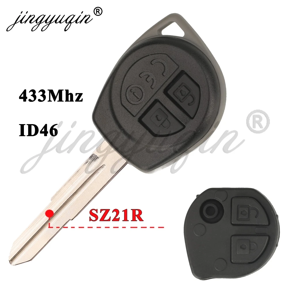 jingyuqin Remote Car Key For Suzuki Swift Ciaz Ertiga 2012+ Head 37145M55B21 433MHz ID46 T68L0 37145-71L20 37145-71L21