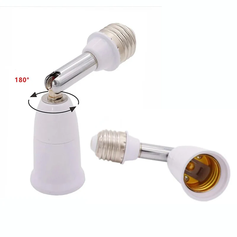 

Flexible Position Holder Extender for E27 Socket Adjustable E27 to E27 Base Converter for Screw Bulb Extension Adapter