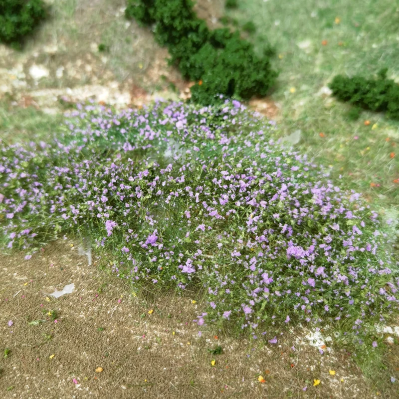 Malha Filamentosa Shurb Flor Modelo, Pó De Folha De Vegetação, Trem De Partículas Finas, Modelo De Mesa De Areia Do Exército, Cena Fazendo Material