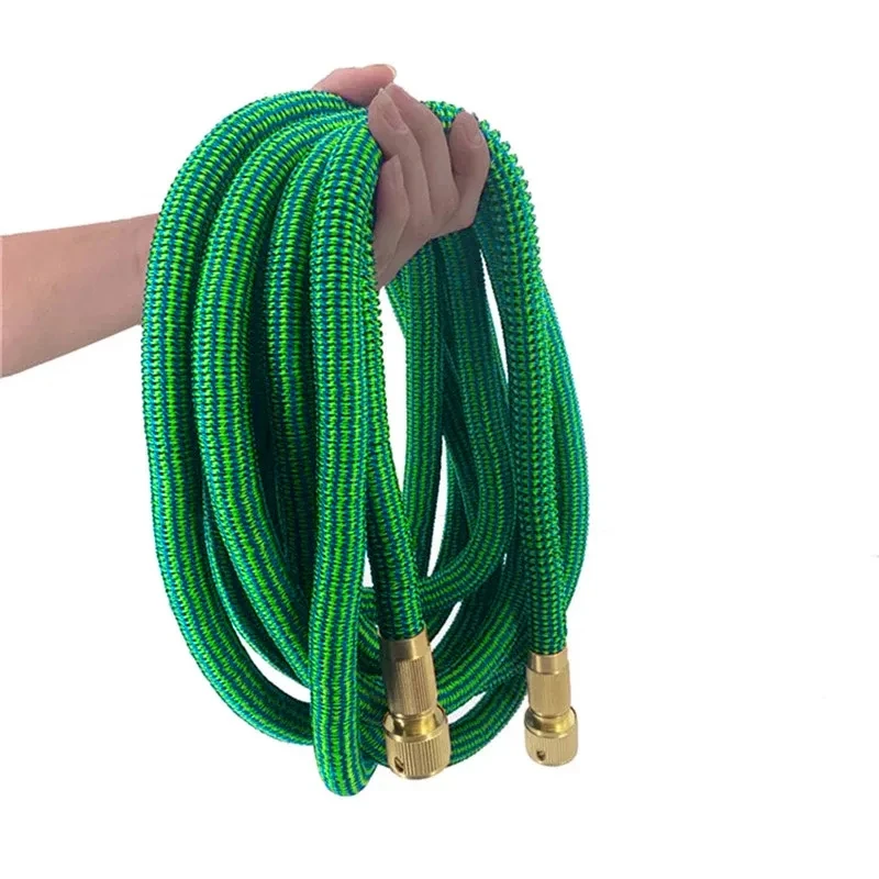 High Quality Expandable Garden Hose 25FT-100FT Metal Nozzle Car Washing Foam Gun - Durable Outdoor Irrigation Water Pipe