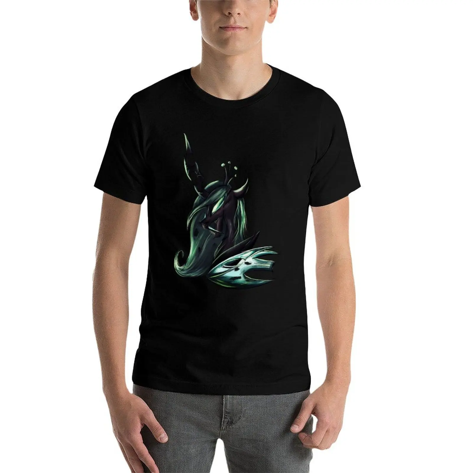 MLP: Queen Chrysalis T-Shirt Large Size Casual Tee Shirt T-Shirt view 4