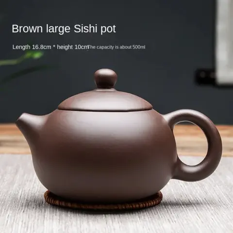 Yixing 500ML 용량 Yixing 가공 점토 주전자 Xishi 차 주전자 중국 전통 차 도구 우롱 Pu're 차 세트 필터 주전자
