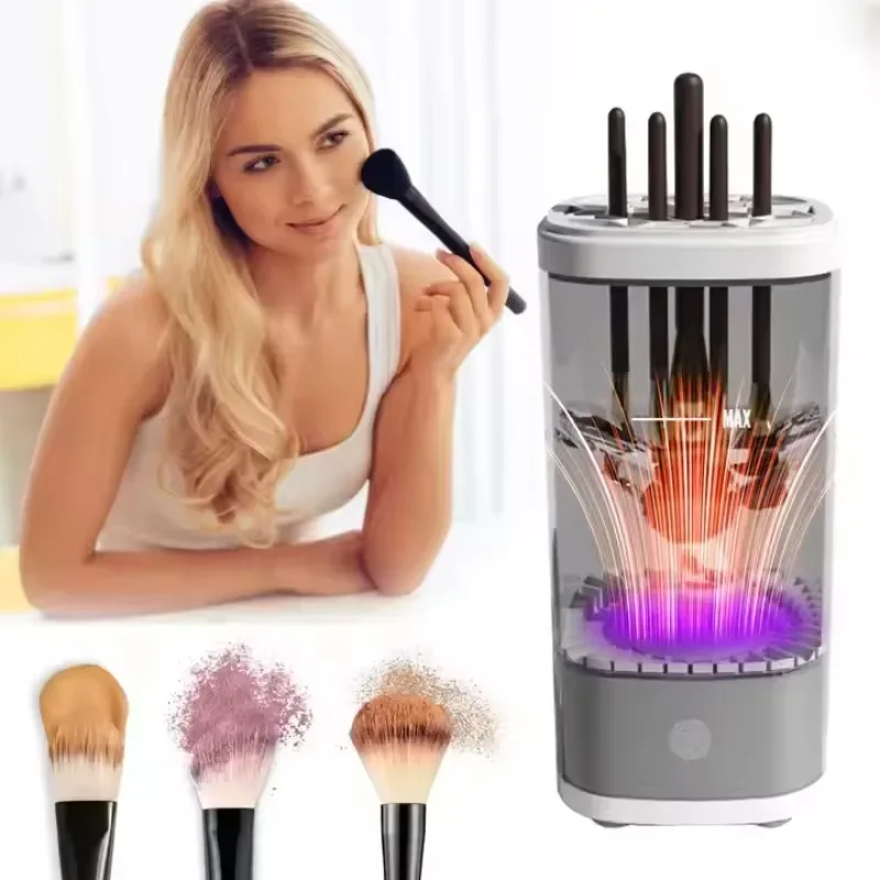 Automatic Usb Makeup Brush Washing Machine Spinner Make Up Brush Dryer Portable Deep Electric Makeup Brush Cleaner