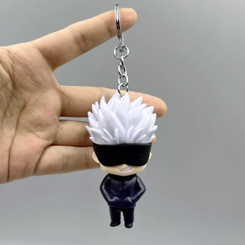 Random 1pcs Ujutsu Kaisen Fushiguro Megumi Gojo Satoru Toge Japanese Anime Figure Mobile Phone Charms Keychain Strap Keyring