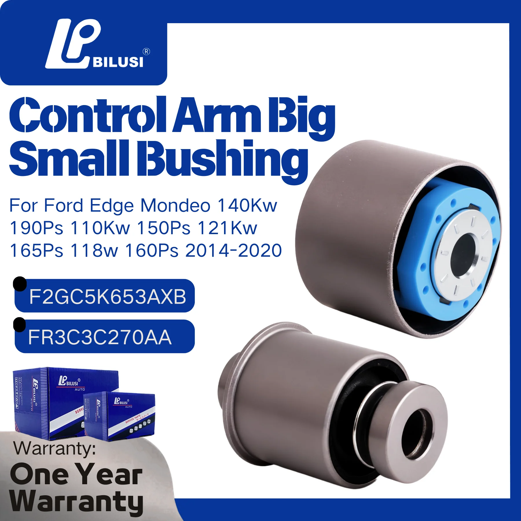 

BILUSI F2GC5K653AXB FR3C3C270AA 2 шт. Втулки рычагов подвески, детали автомобильной подвески для Ford Mondeo MK5 Fusion Taurus Edge 2015-