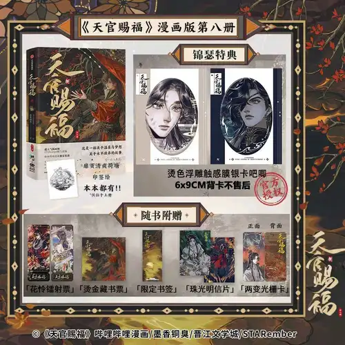 Heaven Official's Blessing Manga Book Vol.8 All 2 Books Tian Guan Ci Fu Manga Book Xie Lian Hua Cheng TGCF MXTX Chinese BL Comic - Image 9