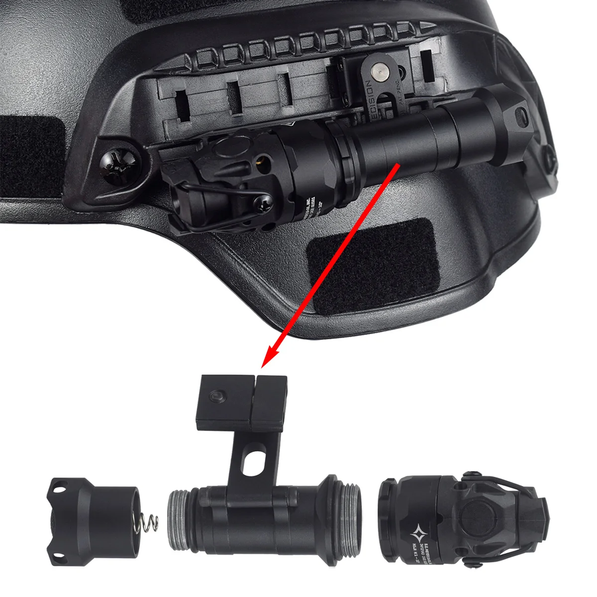 

Тактическое SOTAC металлическое оружие KIJI Scout Light охотничий тактический K10 светодиодный ИК-фонарик подходит для 20 мм Пикатинни Рай