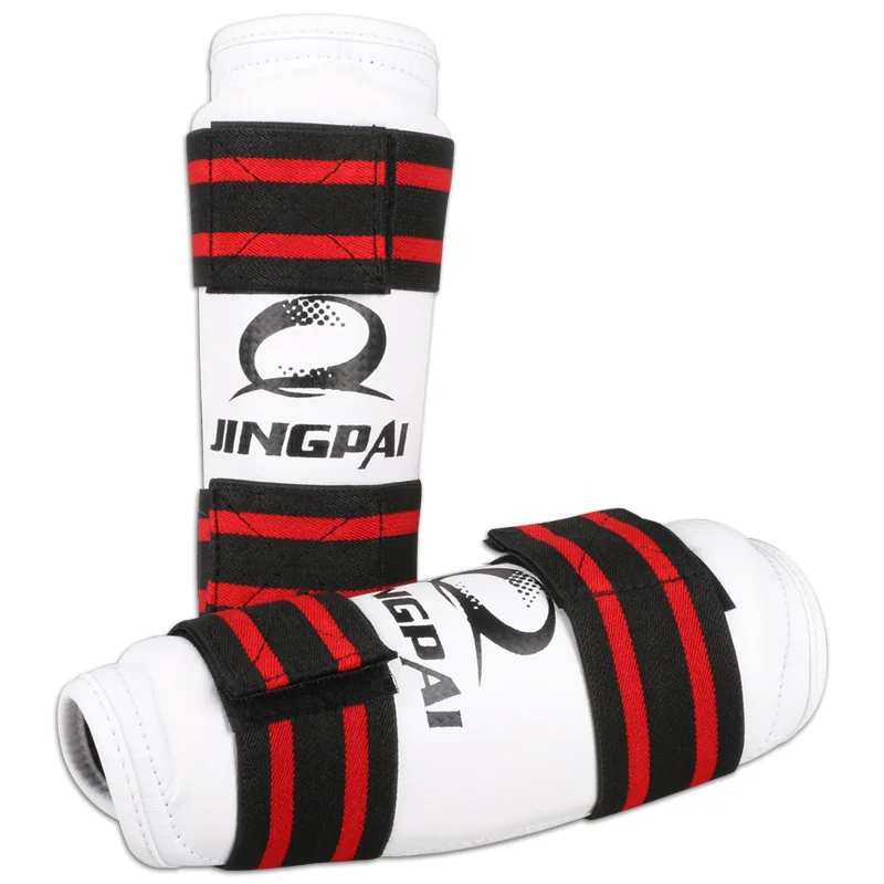 Gingpai Hot Sale 2pcs Taekwondo Protector WTF Caneleira Shin Guard Taekwondo Arm Guard Leg Guards Taekwondo-Protector High Boxin