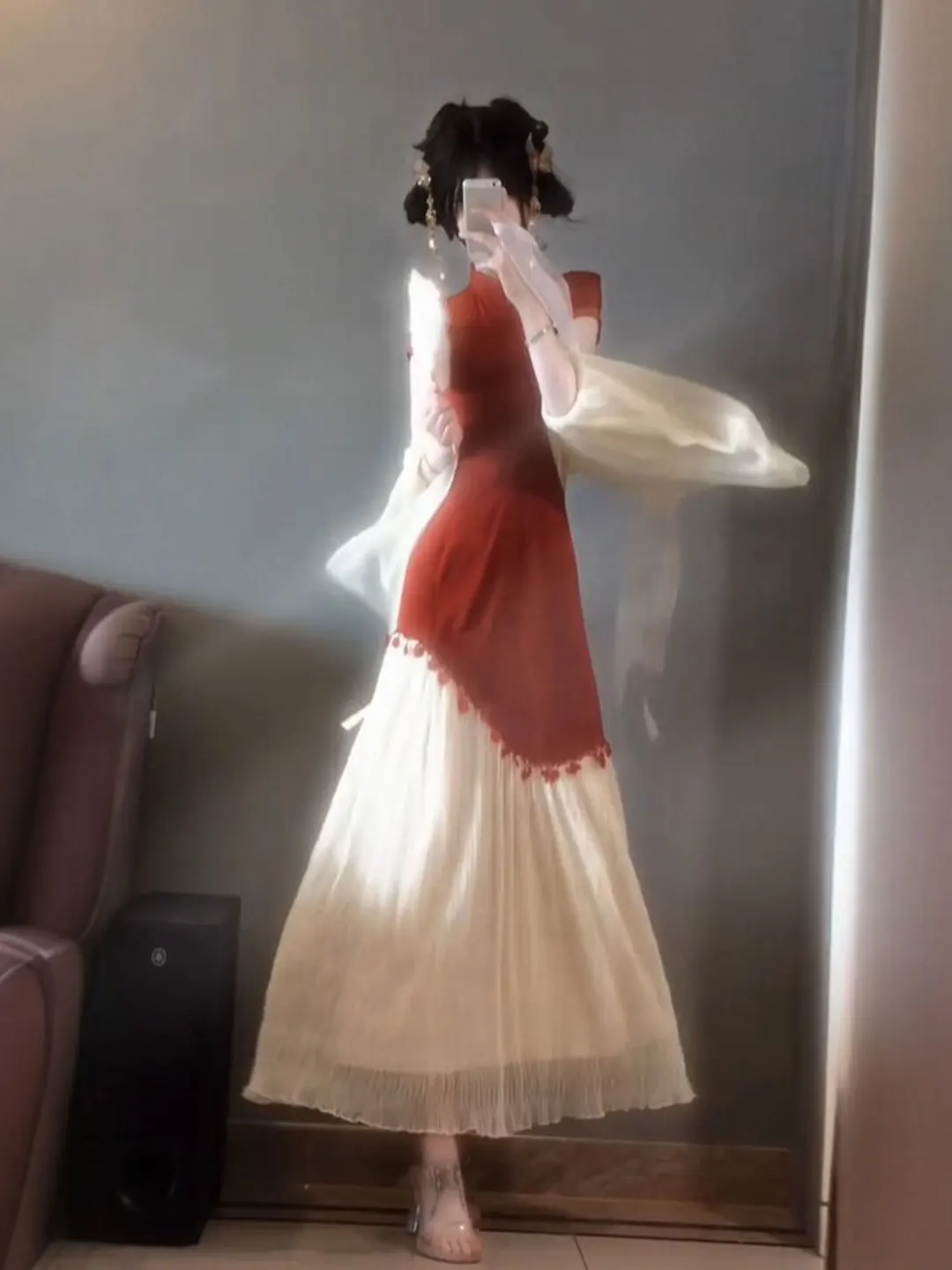 

New Chinese Style National Trend Improved Dress Unique Retro Slimming Long Skirt Short Sleeve Women's Summer Dress