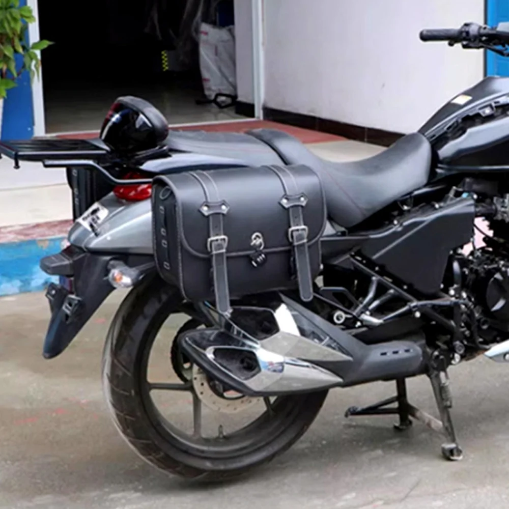 لسوزوكي انترودر 150/GL150 حافة ملفوفة حقيبة قماش قنب انترودر 155/155KR مقاوم للماء الإفراج السريع الجانب صندوق ملفوف #1