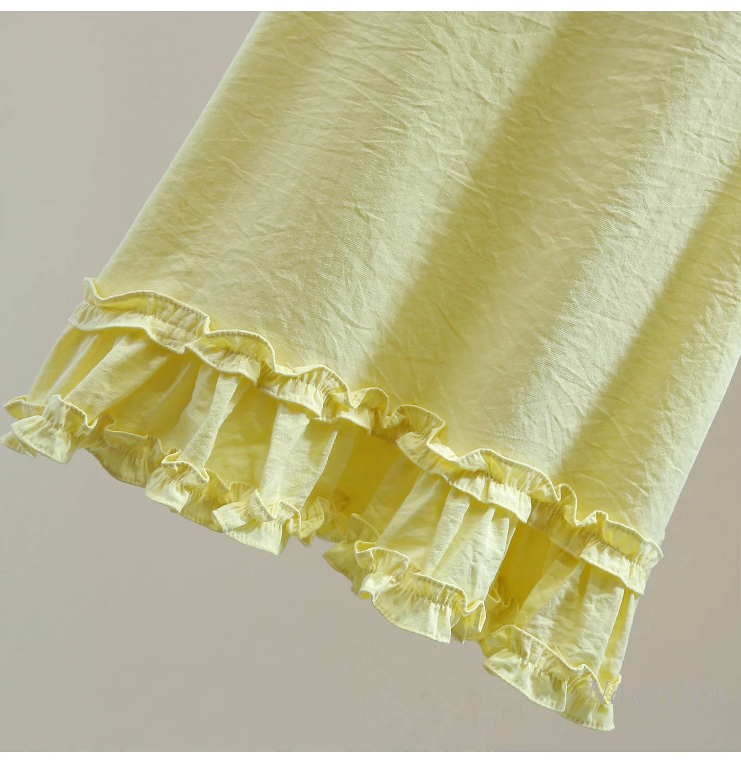 Fungus Lace Sleeveless Doll Shirt, Yellow Top Ladies, 2025 Summer Korean Version High Waist Short Diamond Pullover Blouse Women