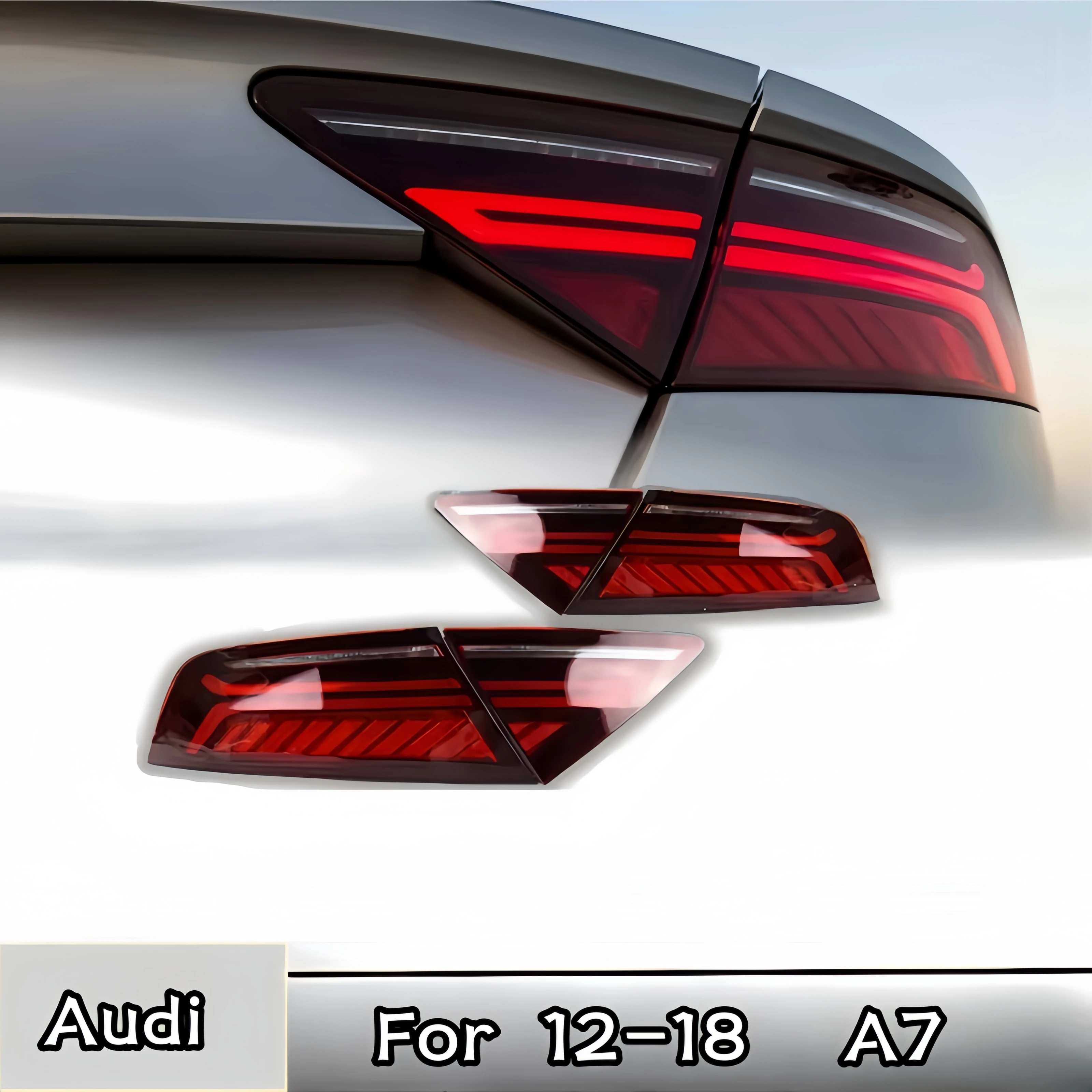 Car tail lights suitable for Audi A7 2012-2018 new upgrade