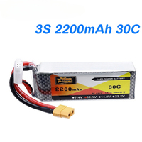 ZOP Power 3S RC LiPo Battery 11.1V 2200mAh 30C For RC Airplane Helicopter Drone Car Aircraft