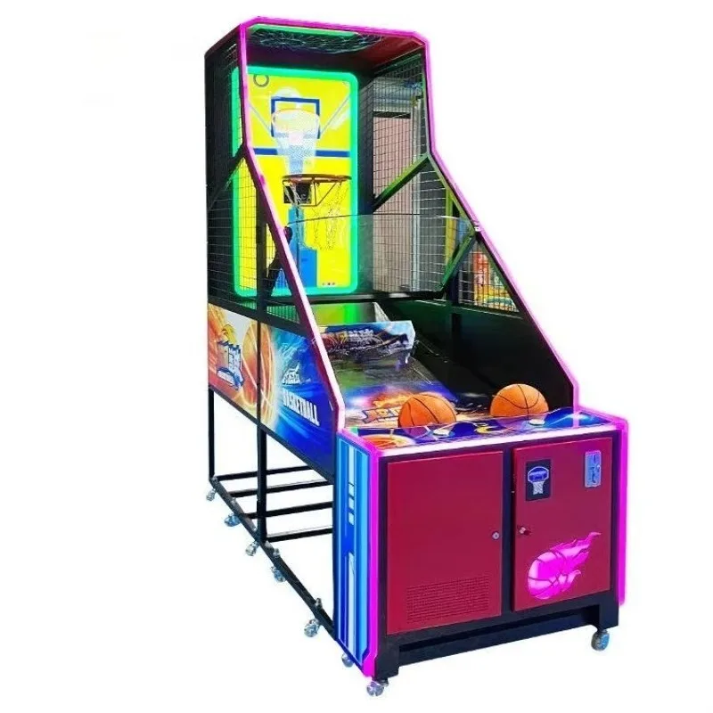 Basketball Arcade Game Machine Automatic Scoring Fun Sports Game for Indoor Entertainment Centers