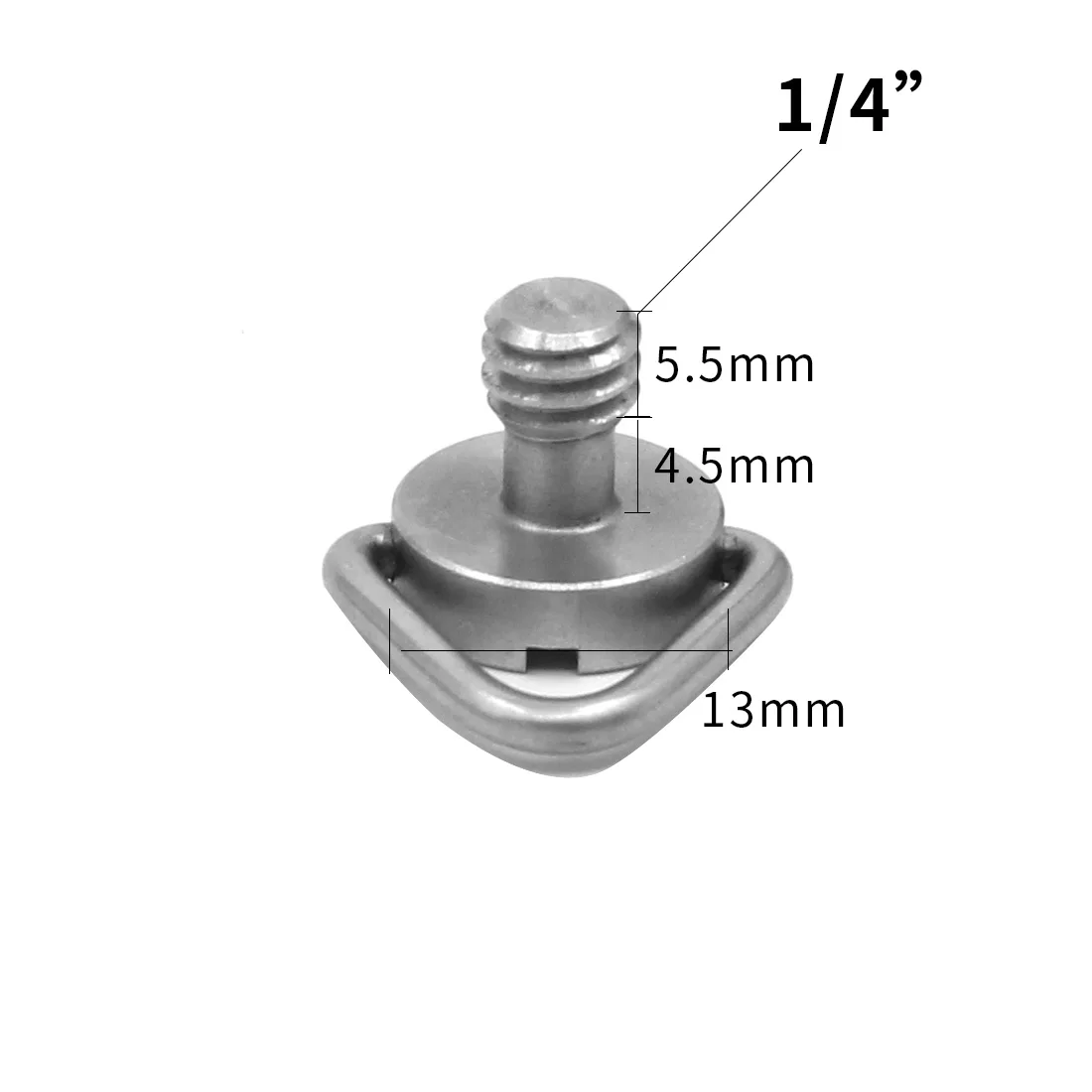 6PCS 1/4 "Stativ Schrauben D-Ring Edelstahl Schnellwechselplatte Adapter für DSLR Kamera Einbeinstativ Licht foto Studio Teile – Detail 20