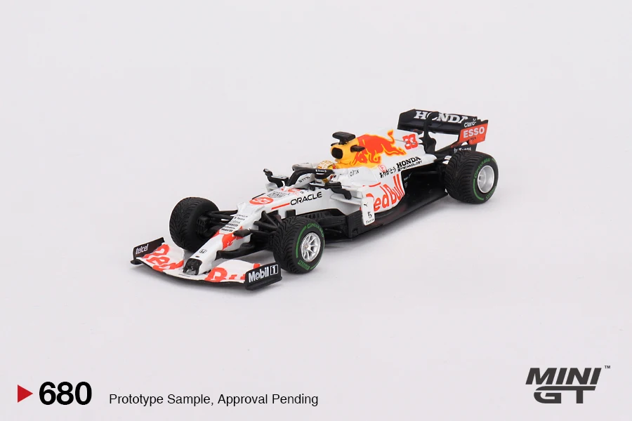 MINIGT 1:64 Red Bull RB16B Series MGT00679-CH MGT00680-CH decorazione modello di auto Diecast collezione in lega giocattoli regalo ornamenti