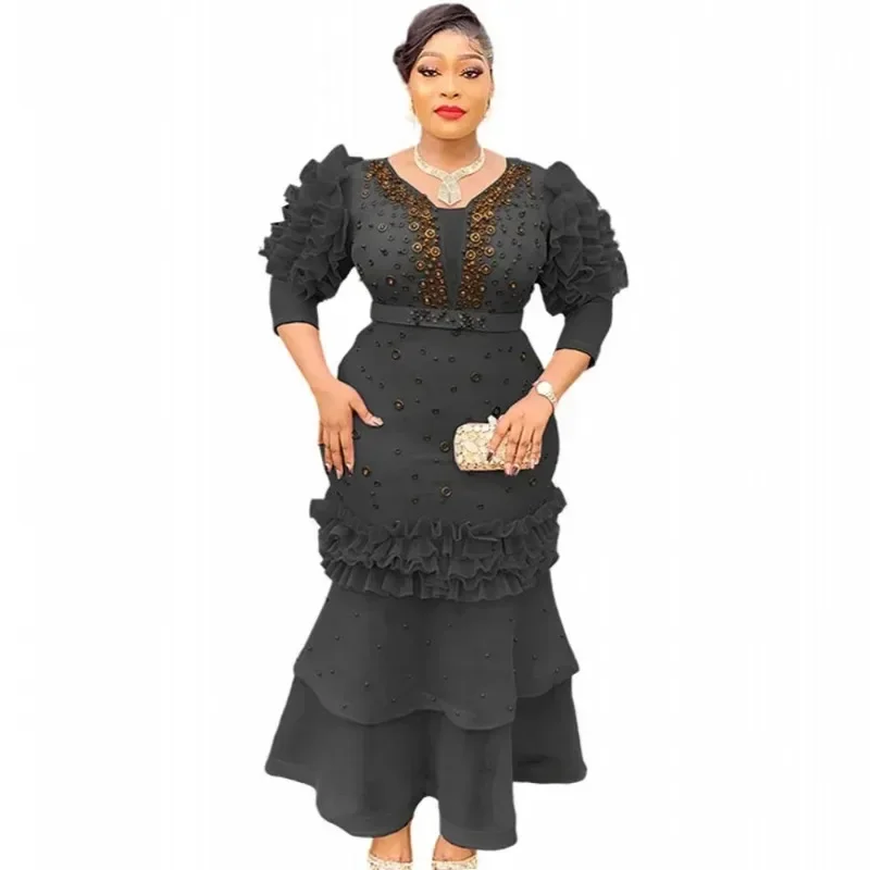 

African Dresses For Women Vetement Femme Dashiki Abaya Maxi Dress Africa Clothes Dashiki Ankara Dresses 2025 Spring Summer New