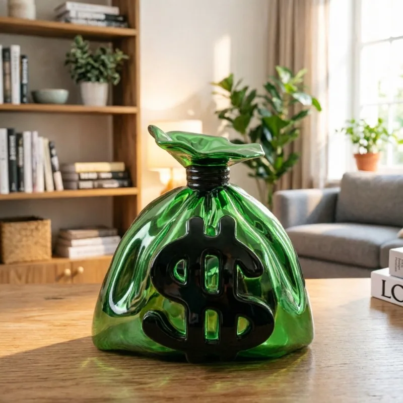 Creative Cash Bags, Art Statues, Home Decoration, Modern Resin Sculpture Handicrafts