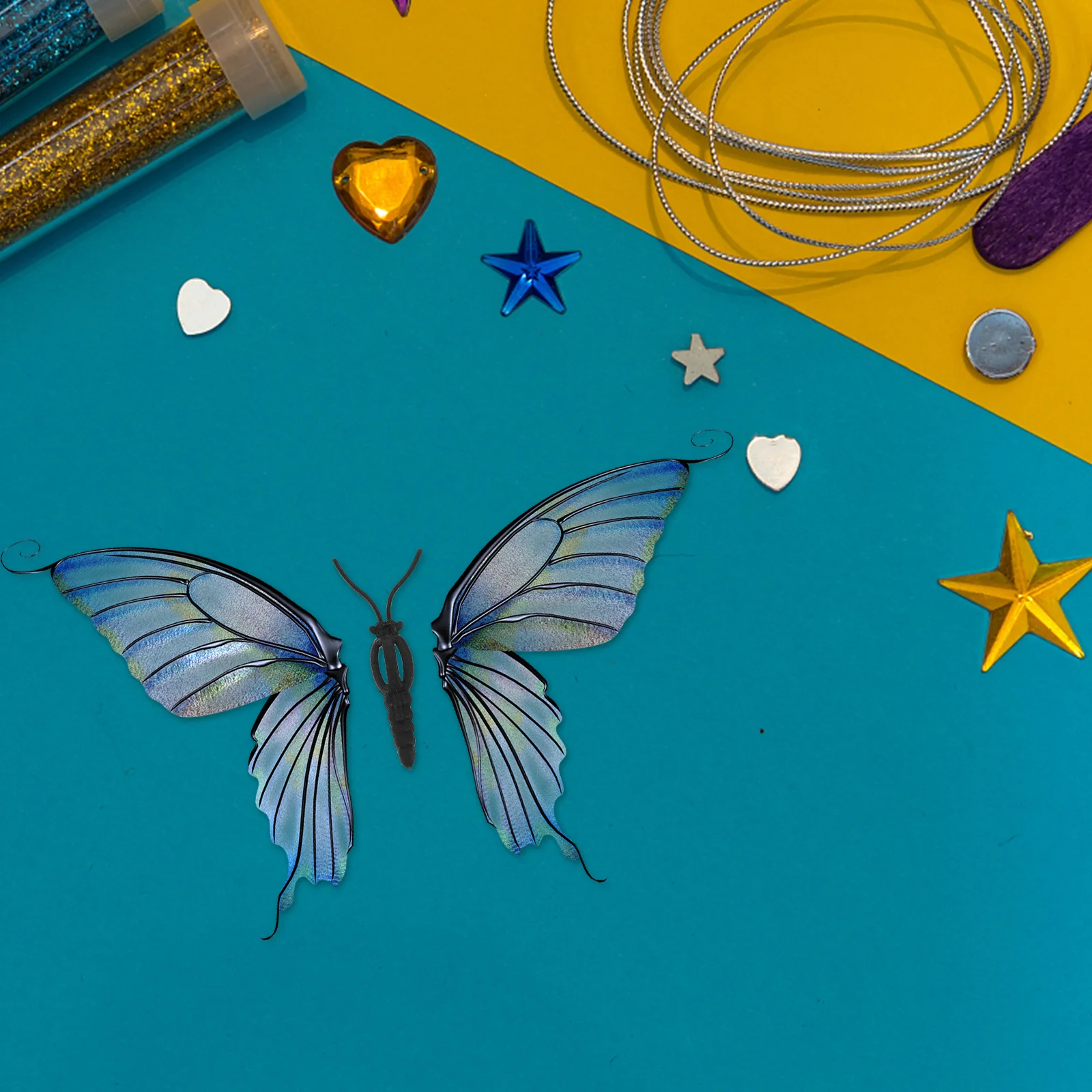 50 قطعة من ملحقات صنع الفراشة أجزاء هوائي بلاستيكية ذاتية الصنع لمستلزمات الفراشة اليدوية الإبداعية مواد ذاتية الصنع