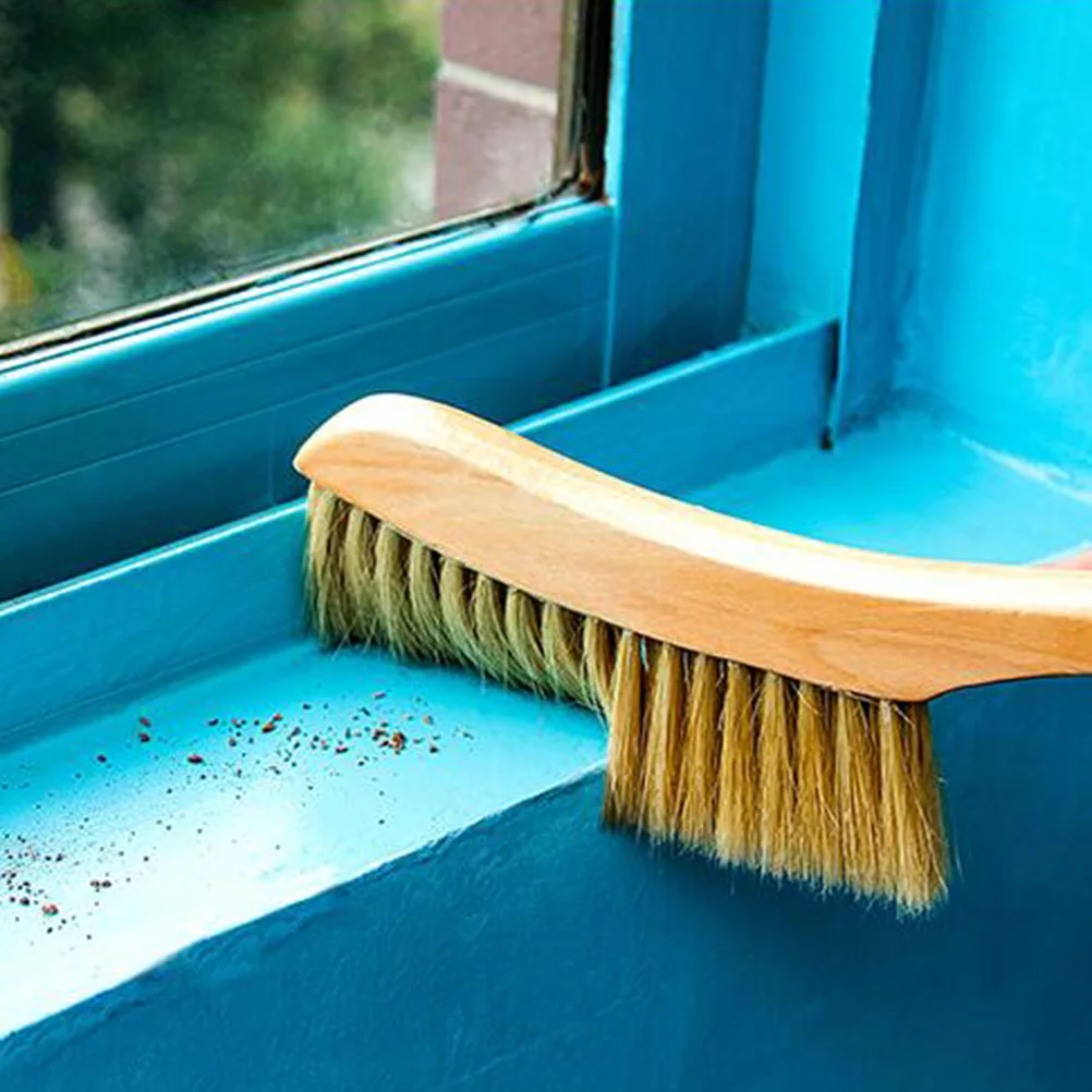

Dust Brush Bed Cleaning Tools Wooden Handle Soft Bristle for Housekeeping Sofa Blanket Cabinet Desk Car Dust Sheets Large Size