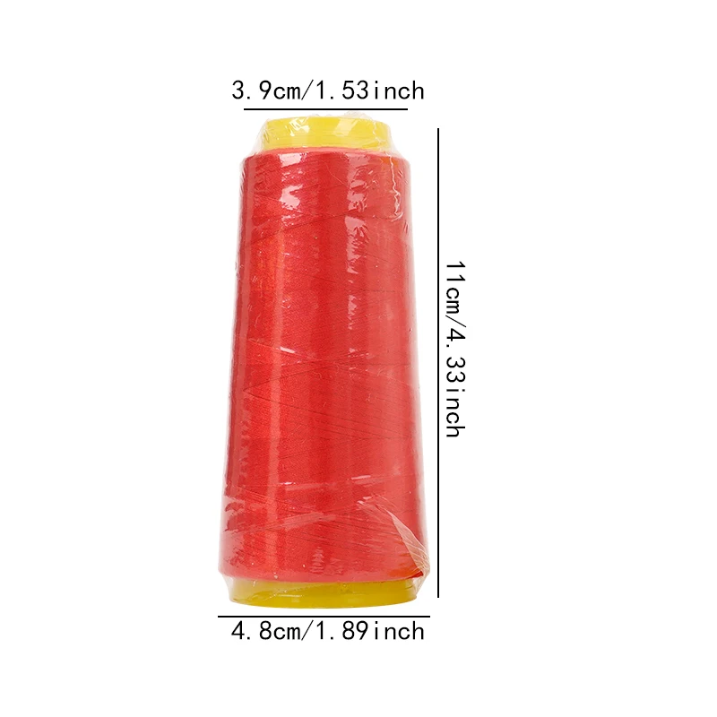 1000Yards Overlock Serger Thread - 402 Polyester Cone Thread for Sewing, Quilting & Hemming (Industrial Strength, Bulk Spool)