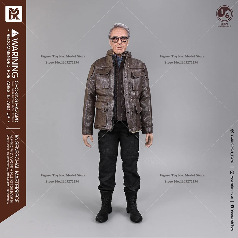 Youngrich Toys YR022 1/6 femme de ménage aînée Alfred cheveux blancs figurine Batman masque décor 12 "modèle de soldat Collection cadeau