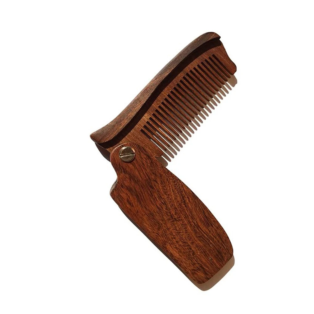 

Wooden Comb Massage Anti Static Peach Wood Folding Hair Care Peach Wood Comb Accessories Travel Small Portable