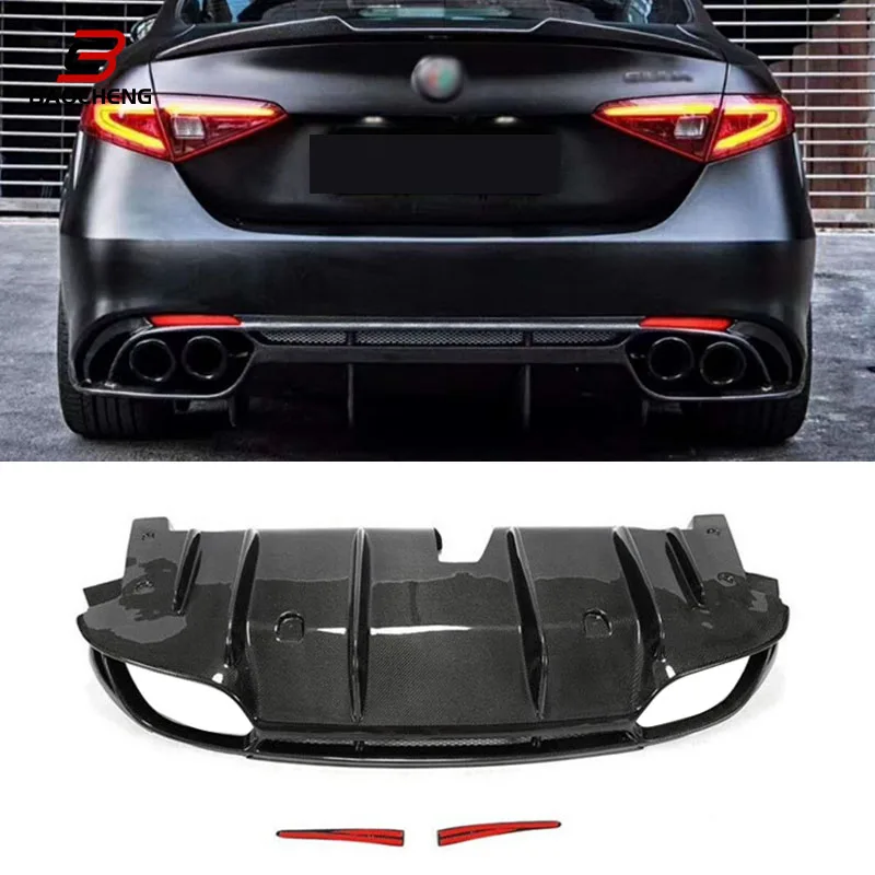 

Real Carbon Fiber Giulia Rear Bumper Lip for Alfa Romeo Giulia Sport Sedan 4-Door 2017- 2020