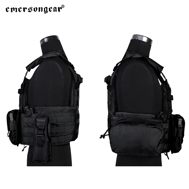 Emersongear For LBT6094 Style Plate Carrier W/3 Pouches Tactical Vest Protective Gear Body Guard Armor Airsoft Hunting Hiking