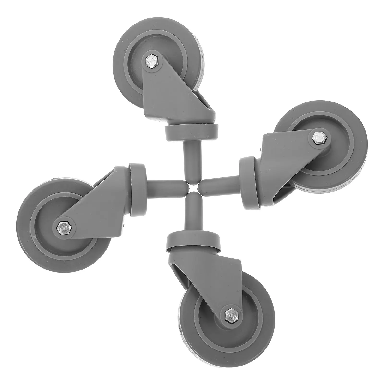 

4pcs Mop Bucket Accessories Stainless Steel Caster Wheels Replacement for Trash Can Dolly Garbage Suitcase Grocery Cart