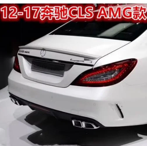 For Mercedes CLS Class W218 C218 lip Spoiler Rear Trunk  and Top wing of rear glass AMG new Style 2011 12 13 14 2015 2016 2017