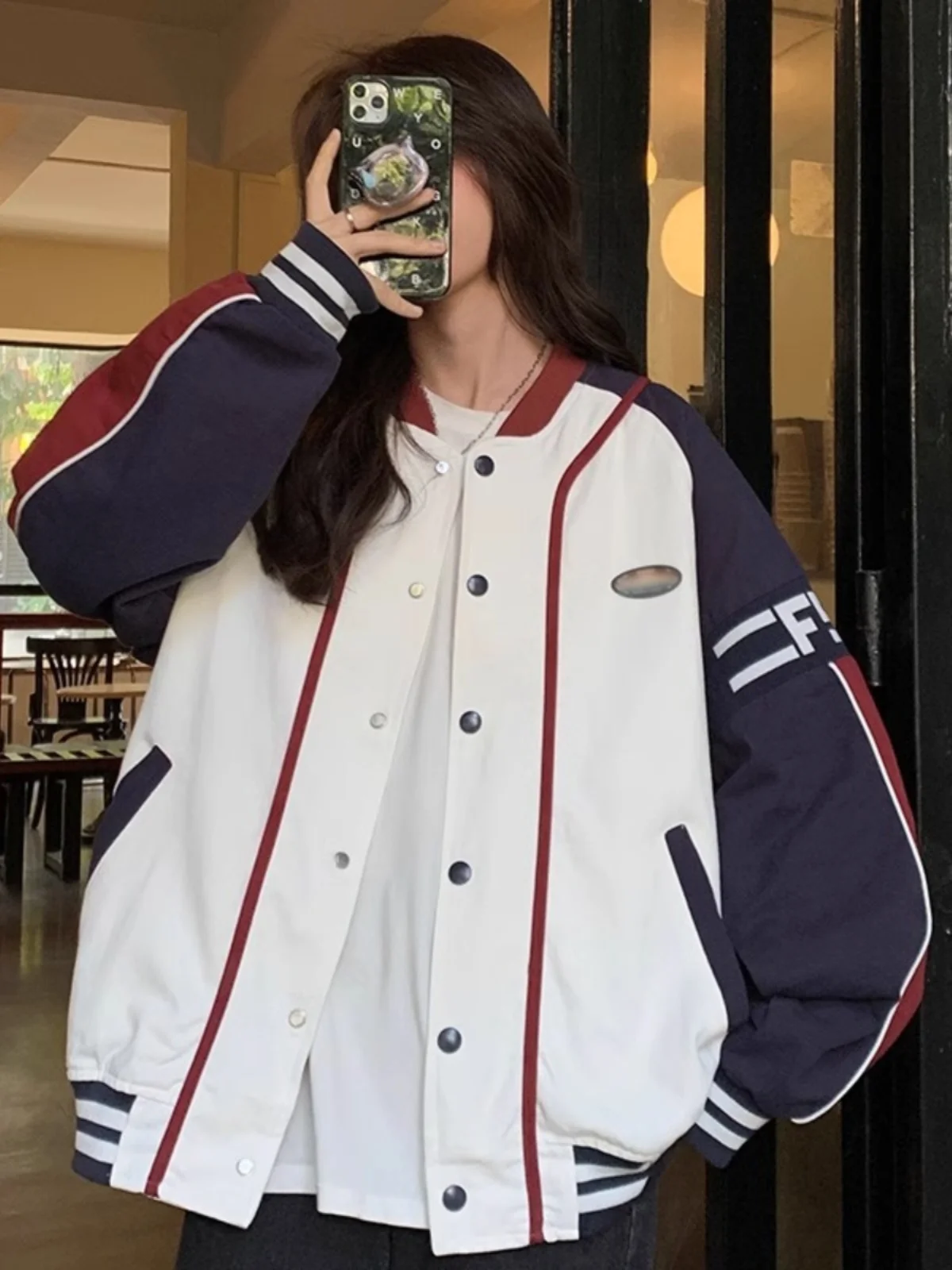 

Бейсбольные куртки из нейлонового сатина для женщин: весенние, удобные, с защитой от холода, приталенные, с карманами, дышащие, облегающие, женские