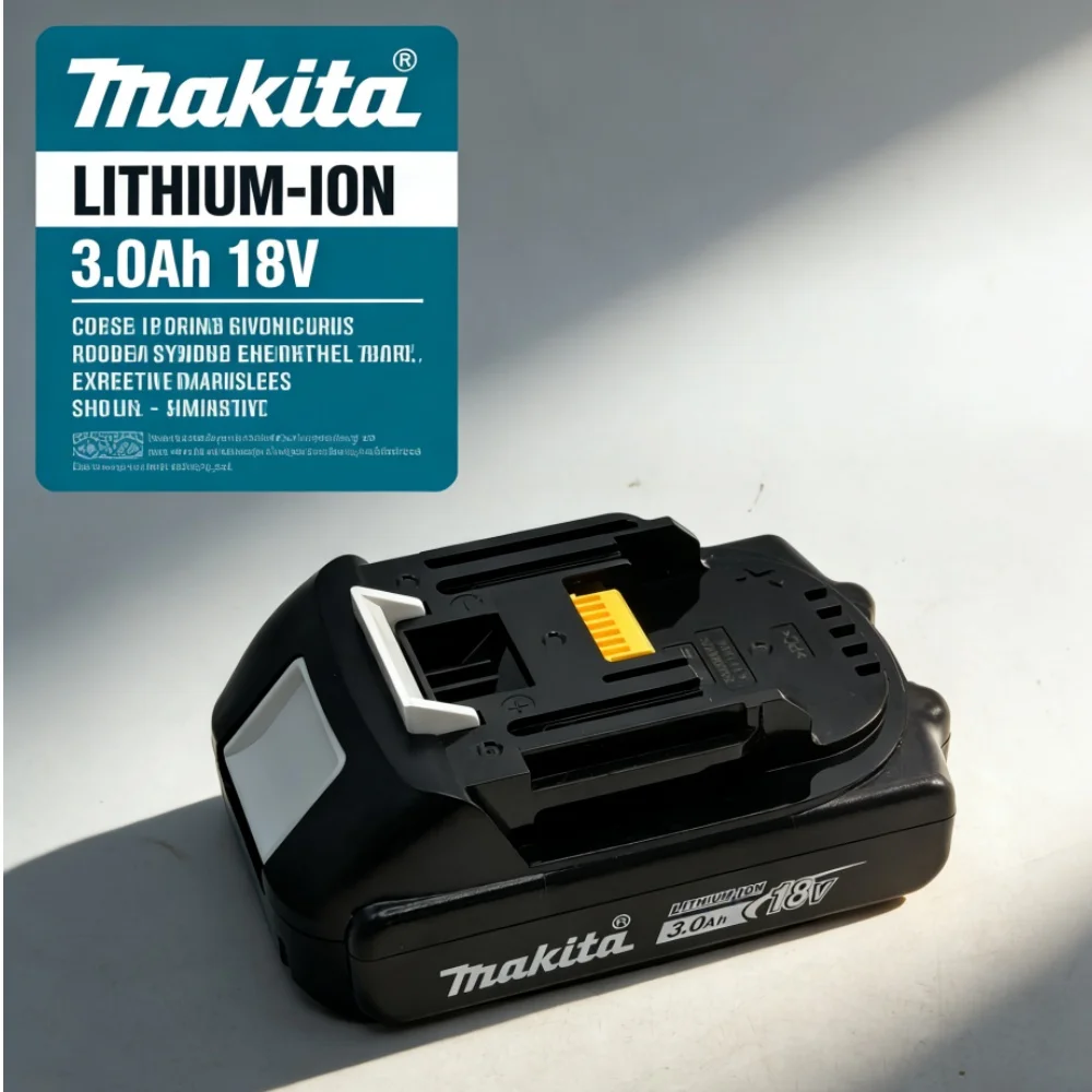 

New Makita 18V Original 3Ah Rechargeable Lithium-Ion Battery BL1820B Compatible with Makita 18V Power Tools