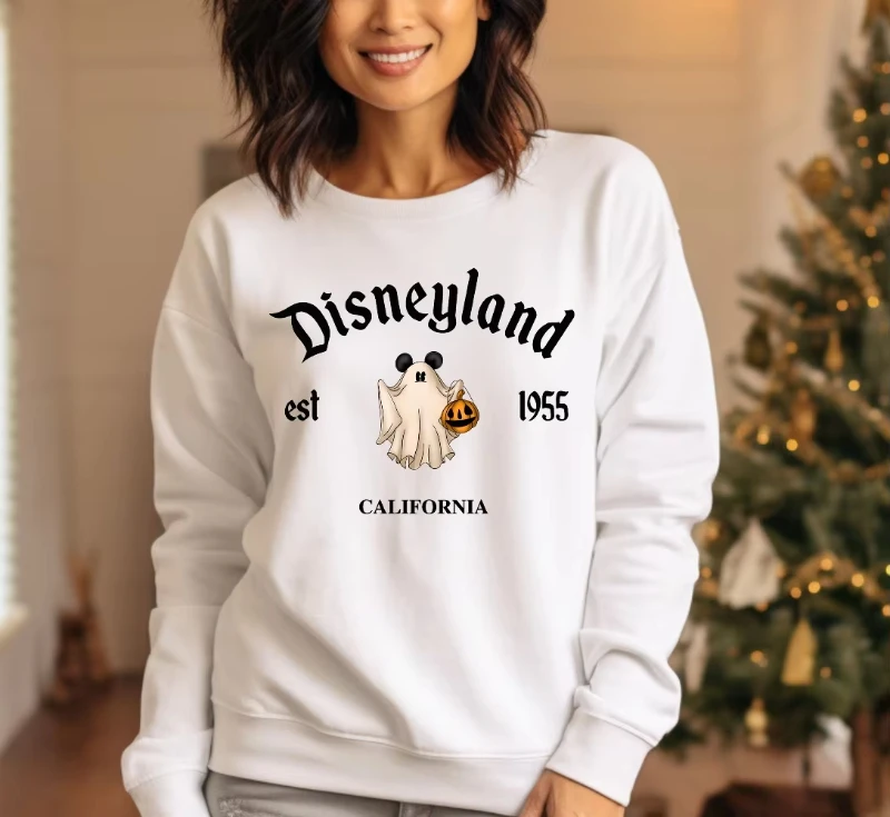 

MINISO Disneyland Halloween Sweatshirt Disneyland Est. 1955 California Sweatshirt Disney Halloween Sweatshirt Mickey Halloween