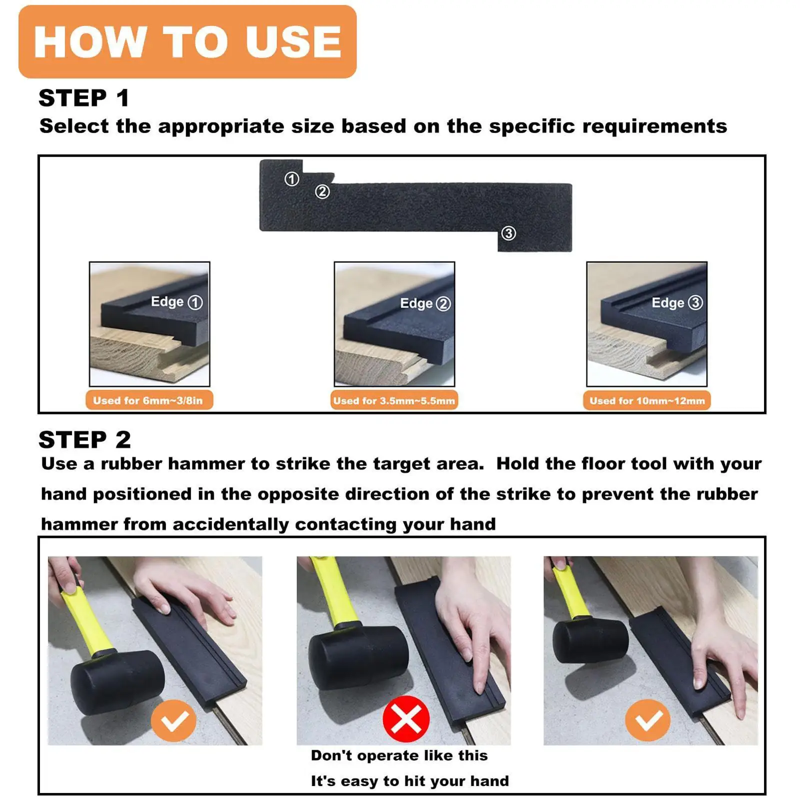 Multi Groove Floor Block for Vinyl Laminate Plank Flooring High Performance Tool for Accurate Installation