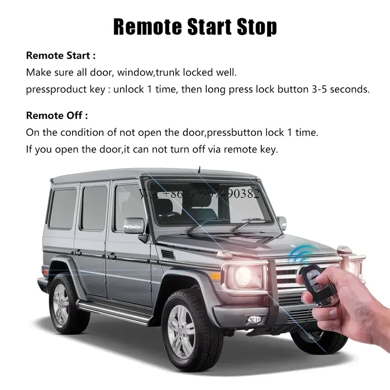 wmwmnu Remote Start for 2016-2019 GLC Upgrade PKE Keyless Entry System Keyless Start Plug and Play Dedicated