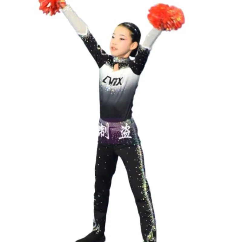 Gymnastics Cheerleading Competition Costumes 츄리닝세트 Jazz Dance Performance Costumes Competitive Aerobics Clothing