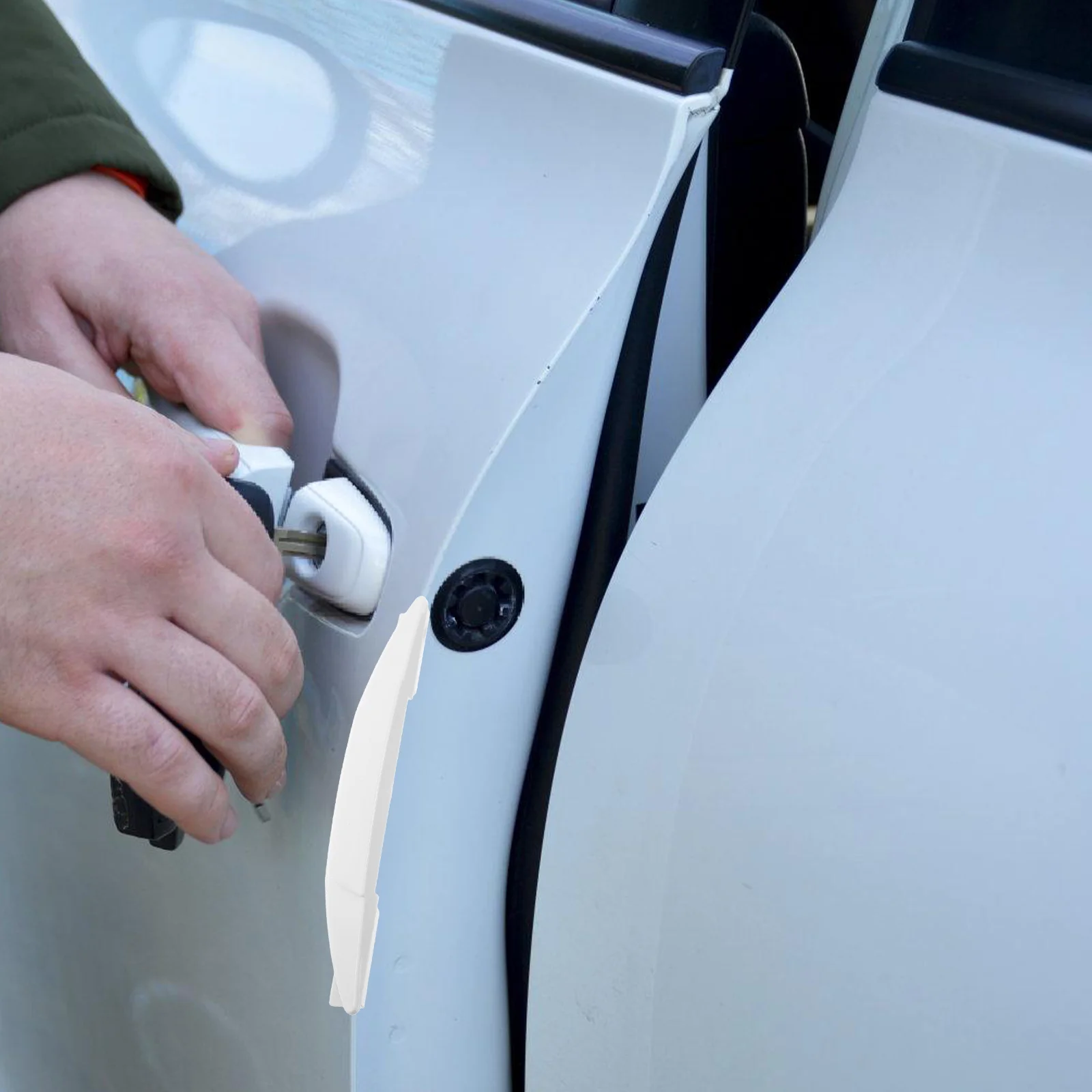 4 szt. Listwy ochronne na drzwi samochodu, amortyzujące wstrząsy, do drzwi pojazdów, domu, garażu, słupków parkingowych, samochodowe
