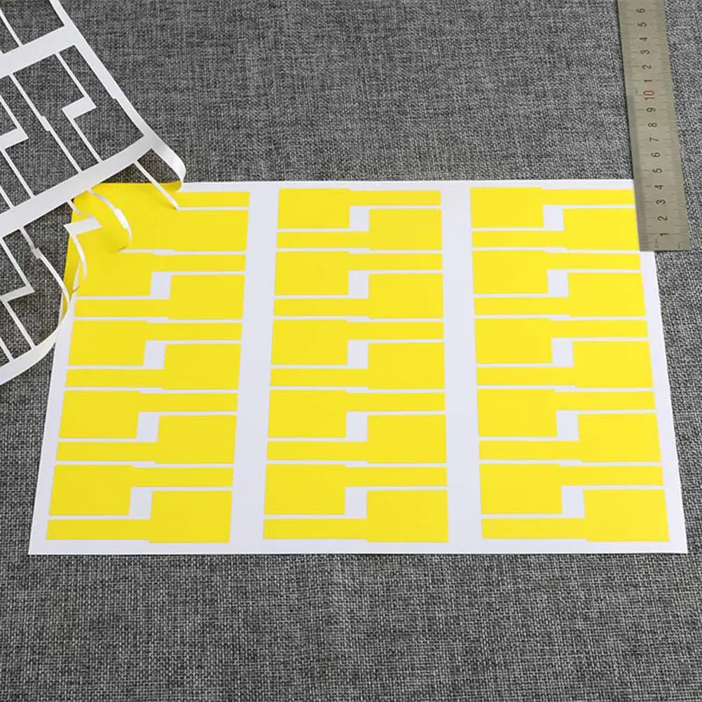 24Pcs Colorful Waterproof Cable Labels Synthetic Paper Fiber Optic Label Stickers High Temperature Oil Proof Indoor Outdoor