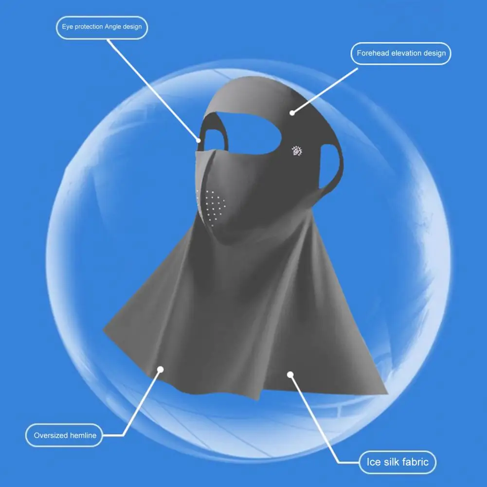 Neck Shoulder Coverage Face Guard Sun Protection Neck Gaiter with Adjustable Fit for Superior Breathability Stretchable Uv