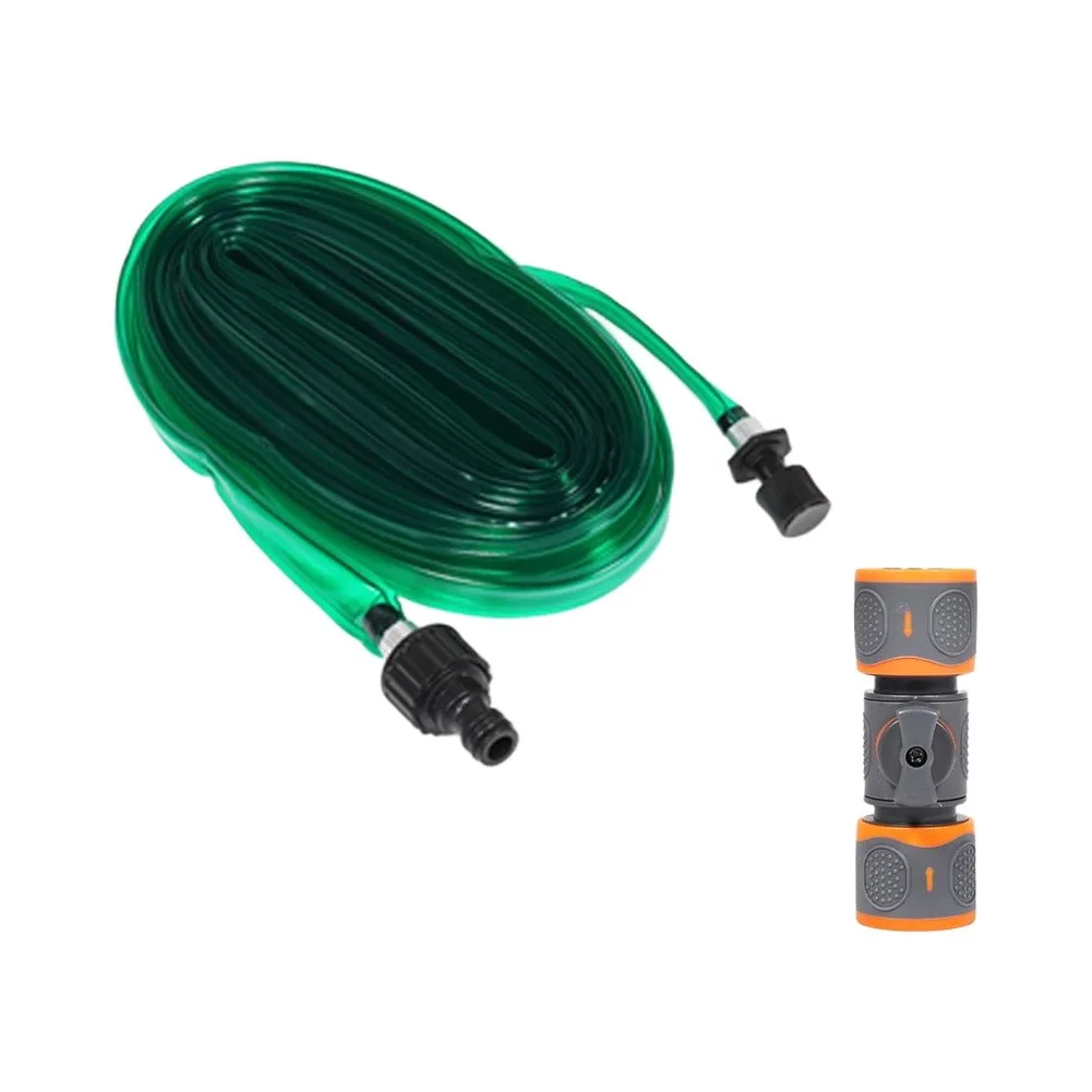 Water Permeable PVC Hose for Outdoor Lawn Sprinkler System For garden Greening and Cooling 22.5m 30m Green Tape