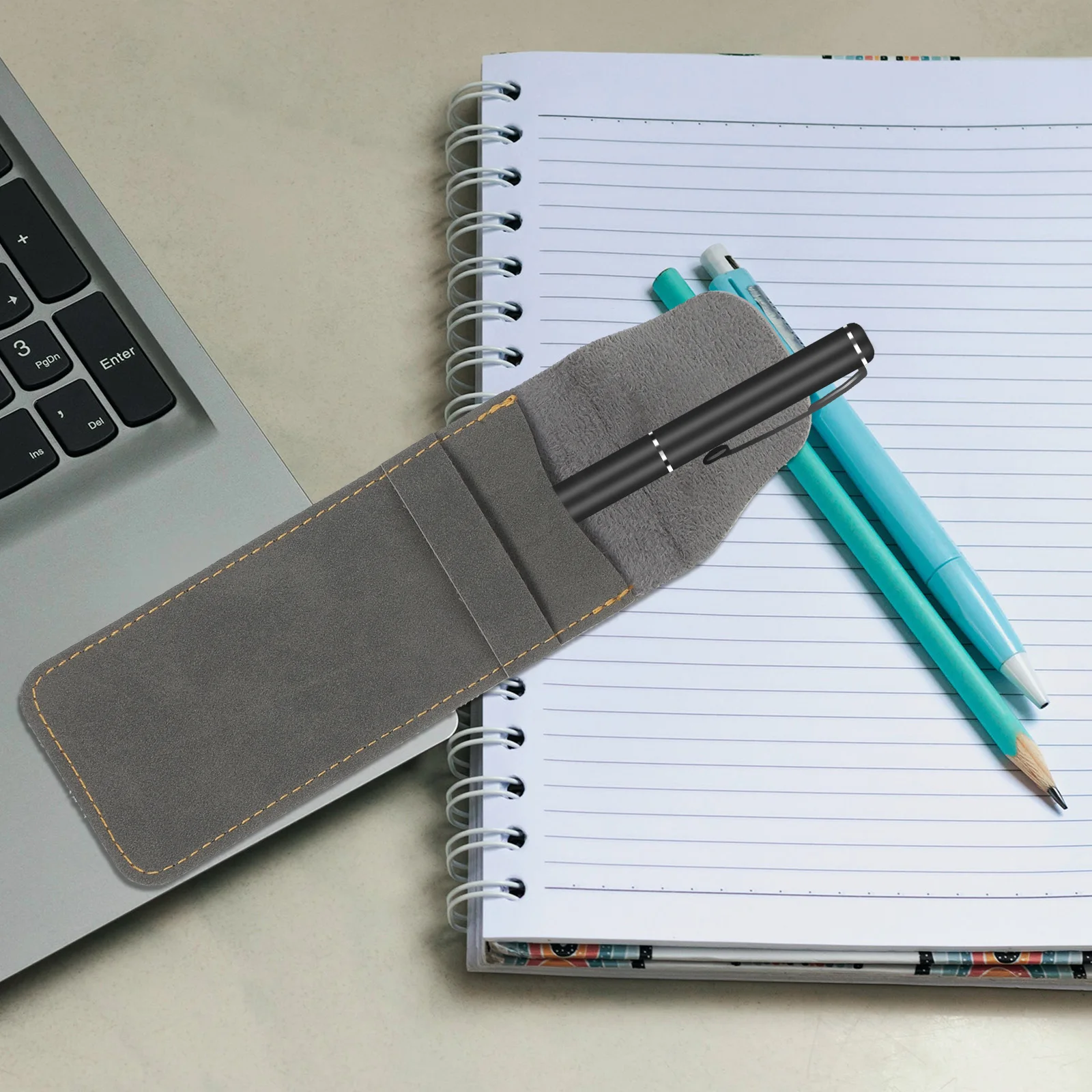 

2 Pcs Vintage Sleeve Retro Pen Pouch Dustproof Scratch Resistant Practical Pen Case Gift Packaging Portable Compact