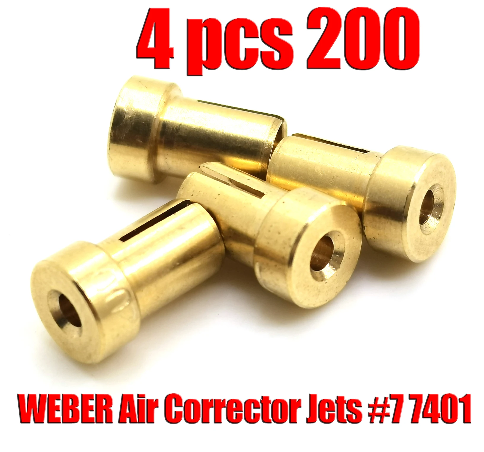 طائرات مصحح الهواء 77401.200 تستخدم لمكربنات WEBER IDF DCOE IDA DCOM DCO SP مقاس 200 4 قطع