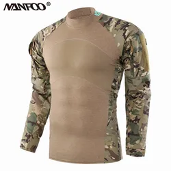 Autumn Winter Tight Elastic Training Uniform For Men Camouflage Casual Long-Sleeved Work Shirt Third Generation Frog Suit