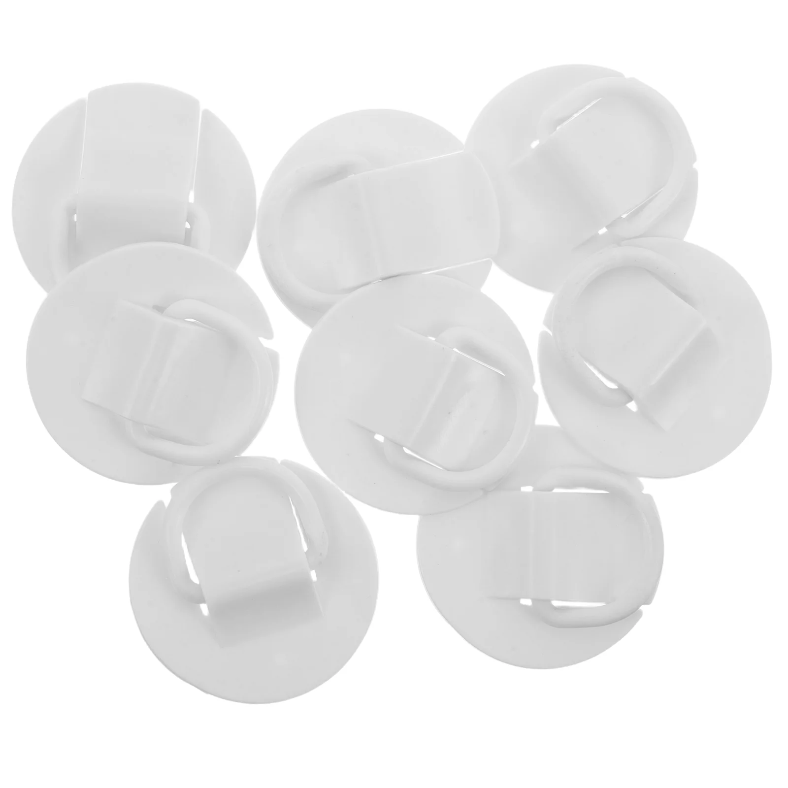 

8 Pcs Paddle Board Buckle Kayak Connector Straps Clips Inflatable Boat Keeper Rings Buoy Clamp D-shaped Elastic