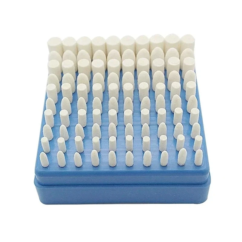 2×100Pcs/Set Grinding Head Polishing Wheel Polishing Tools Wool Felt Metal Surface Buffing Polishing 3MM Shank For Rotary Tool