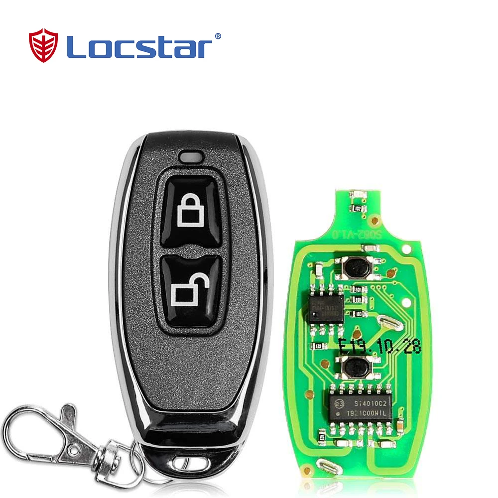Locstar Diskon Besar Pembuka Gerbang Otomatis Elektronik Remote Control 2 Tombol Keyfob Sakelar Kunci Pintu Remote Control Nirkabel Mini